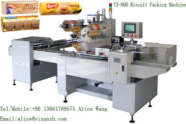 Bulk Biscuit Packaging Machine without tray flow packing machine for biscuit 5.2KW Power 1 Phase 220v Easy Operation