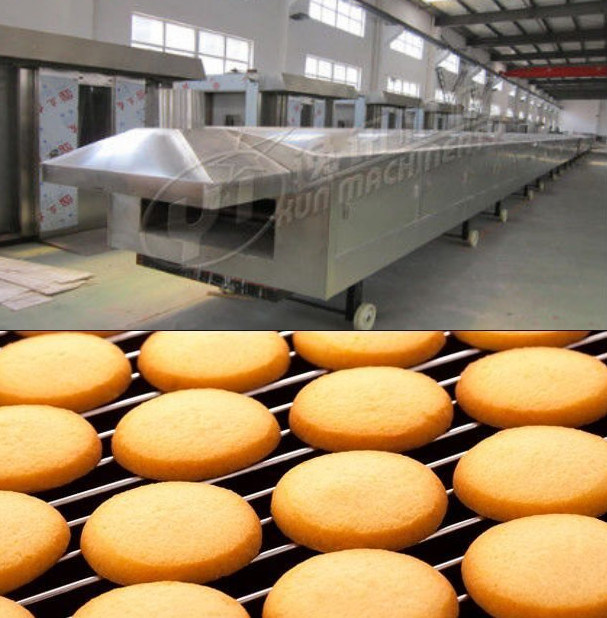 Cookies tunnel oven pastry bakery equipment 800mm width Gas / Electric