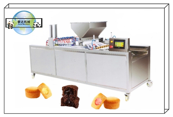 Semi Automatic Cup Cake Processing Machine, Cup Cake Center Filling Machine 220V 350-500kg/H