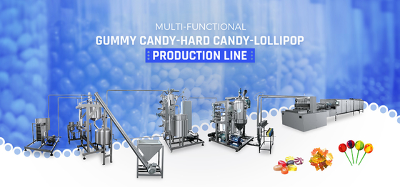 Fruit Jelly Gummy Hard Candy Lollipop Production Line, Jelly Gummy Hard Candy Lollipop Processing Line