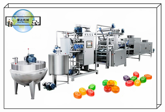 Servo Driving PLC Control Hard Candy Production Line Machines Industry Candy Making Lines