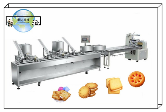 PD250-PD1000 Sandwich Biscuit Processing Line Equipment, Automatic Sandwich Wafer Biscuit Machine Production Line