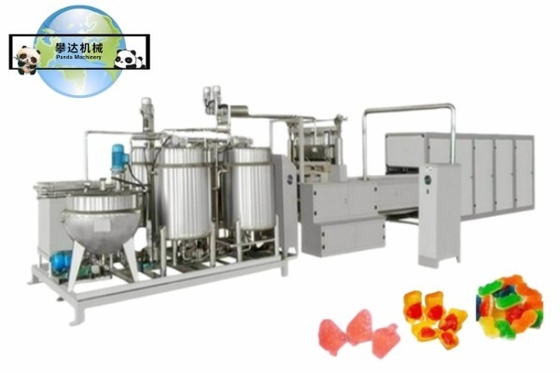 SS304 300KG/H 150KG/H Soft Candy Gummy Bear Production Line Machine Gummy Jelly Bear Processing Line Equipment Machinery