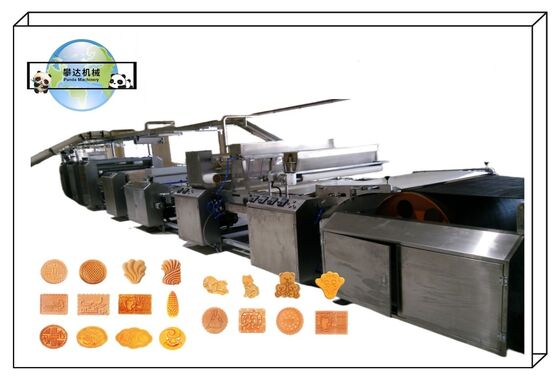 Complete Full Automatic Biscuit Food Processing Line Machinery Chocolate Biscuit Production Line 500KG/H