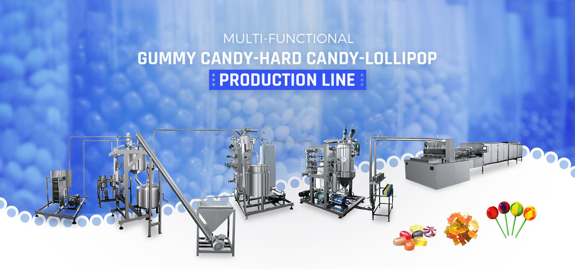 Fruit Jelly Gummy Hard Candy Lollipop Production Line, Jelly Gummy Hard ...