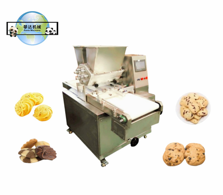 Cookies Machine PLC Siemens Customized Rainbow Chocolate Chip Cookies Wire Cut Cookie Depositor Machine