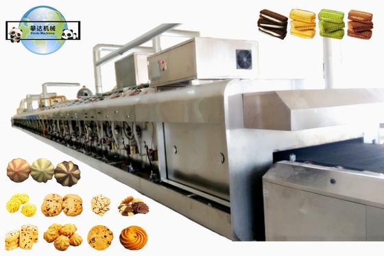 Commercial Biscuit Cookie Forming Machine , Cookie Production Line Industry