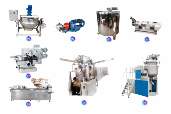 PD600 Toffee Candy Production Machine Line Equipment, Center Filled Toffee Candy Sweet Manufacturing Machine Line