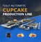 Cupcakes Production Line Fully Automatic A To Z Cake Machine Commercial Muffin Cup Cake Processing Line 400Kg Per Hour