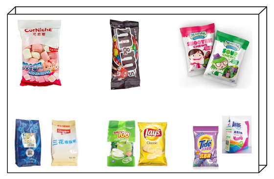 PD200 Weighing Packing Machine For Snack Food Popcorn Chocolate Bean Candy Fruit Jelly Gummy Nuts