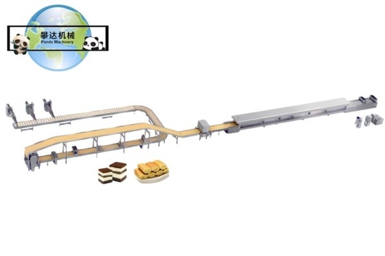 Full Automatic Swiss Roll and Layer Cake Production Line, Swiss Roll and Sliced Cake Processing Line Equipment