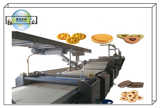 PD250-PD1000 Sandwich Biscuit Processing Line Equipment, Automatic Sandwich Wafer Biscuit Machine Production Line